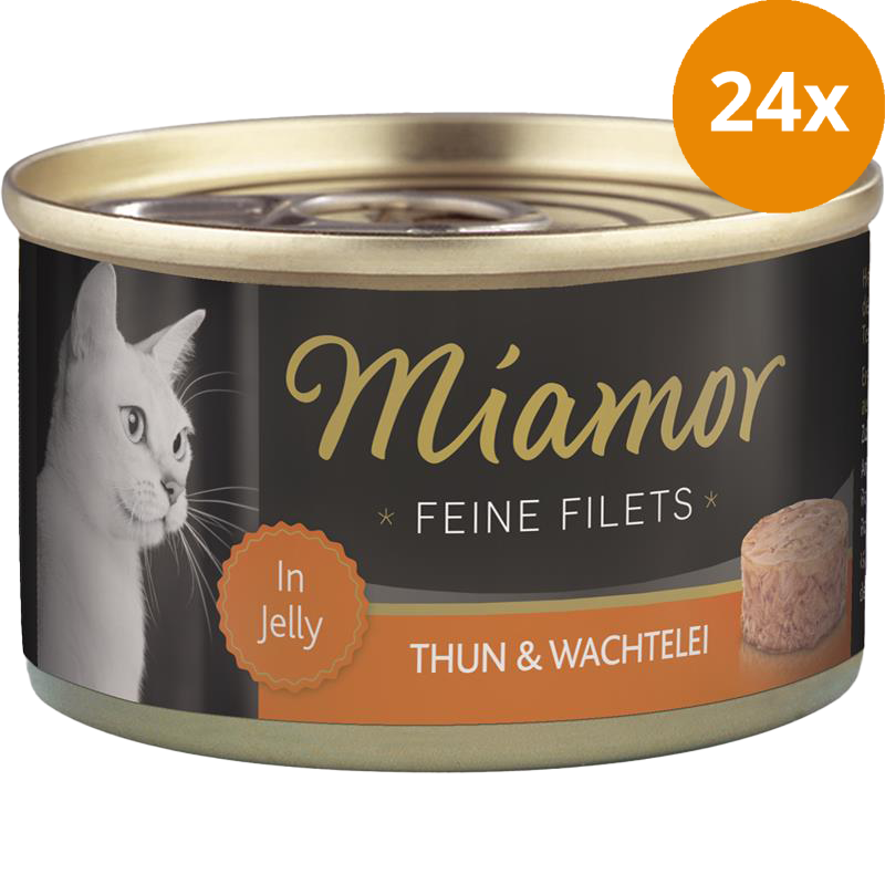 Miamor Feine Filets Thunfisch & Wachtelei 100 g