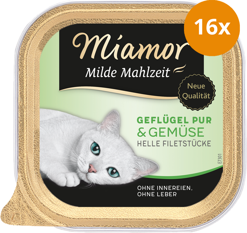 Miamor Milde Mahlzeit Geflügel & Gemüse 100 g