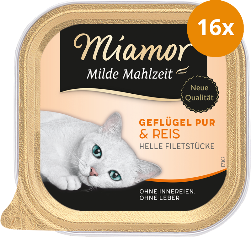 Miamor Milde Mahlzeit Geflügel & Reis 100 g