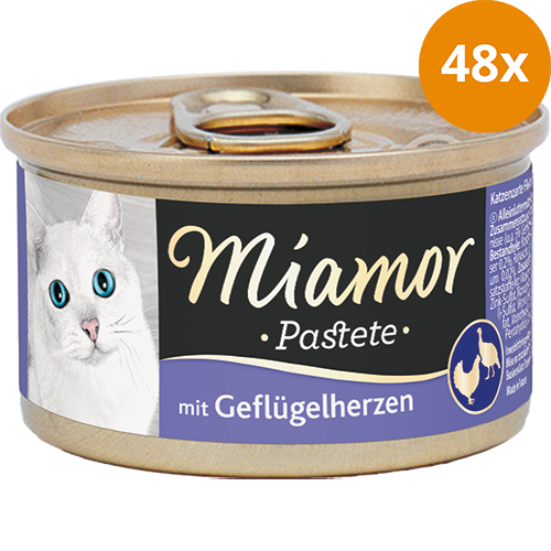 Miamor Pastete in Dose Geflügelherzen 85 g