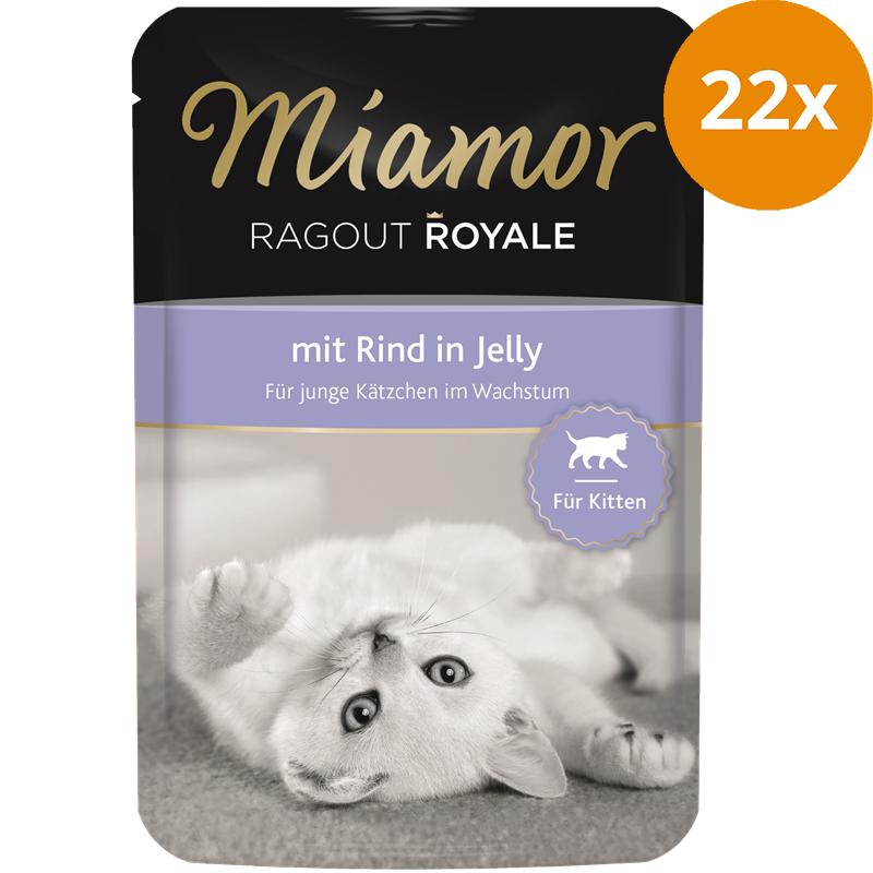 Miamor Ragout Royale in Jelly für Kitten mit Rind 100 g