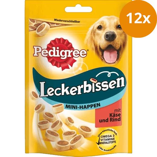 Pedigree Snack Leckerbissen Tasty Minis Rind + Käse