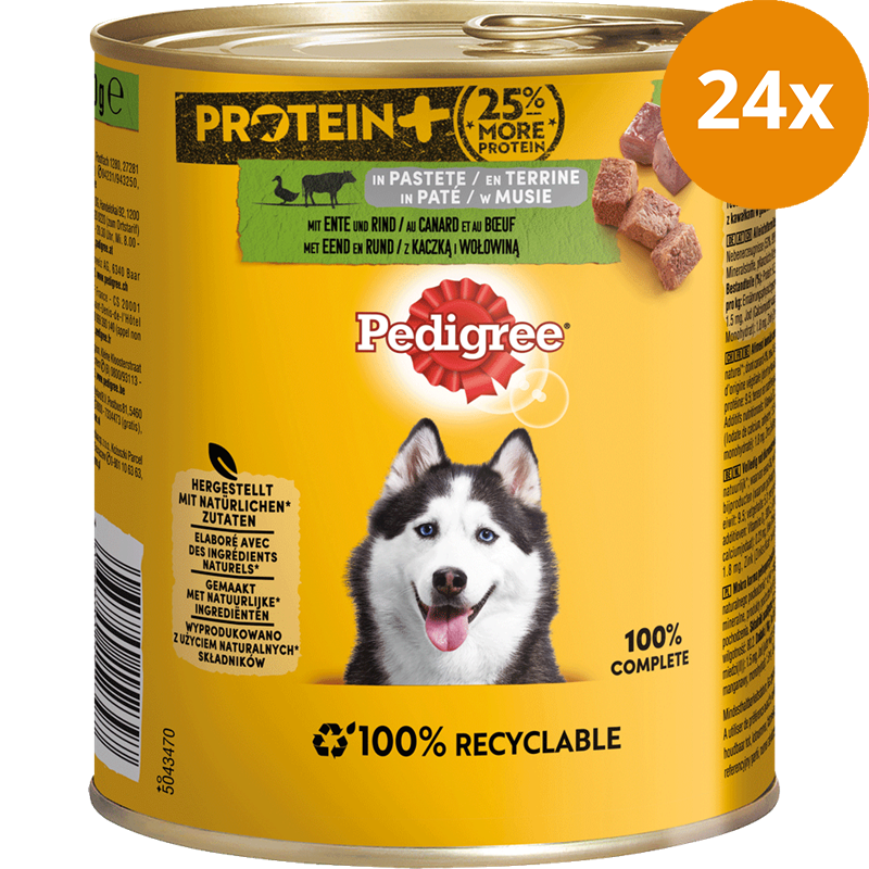 Pedigree Protein Ente & Rind in Pastete 800 g