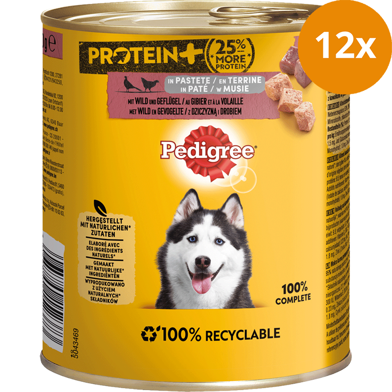 Pedigree Protein Wild & Geflügel in Pastete 800 g