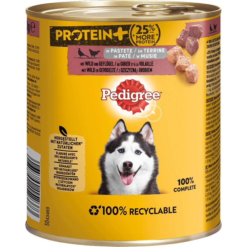 Pedigree Protein Wild & Geflügel in Pastete 800 g