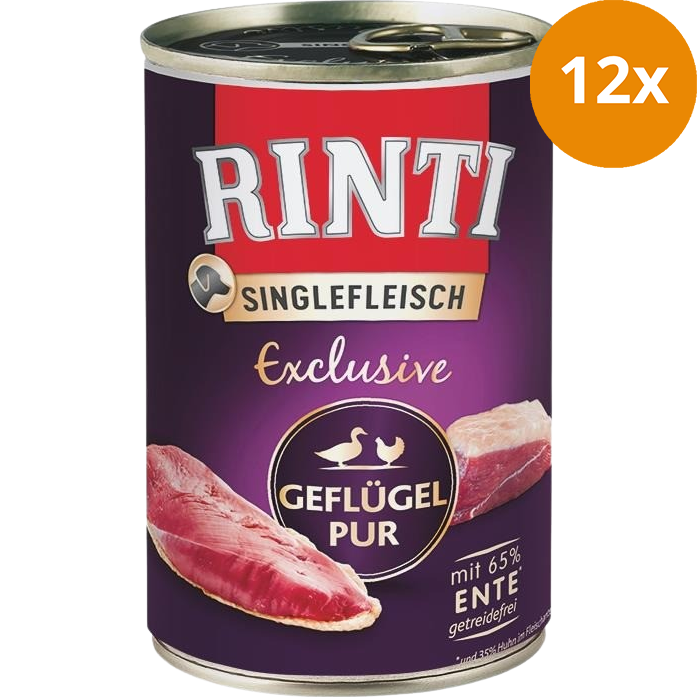 Rinti Singlefleisch Exclusive Geflügel Pur 400 g