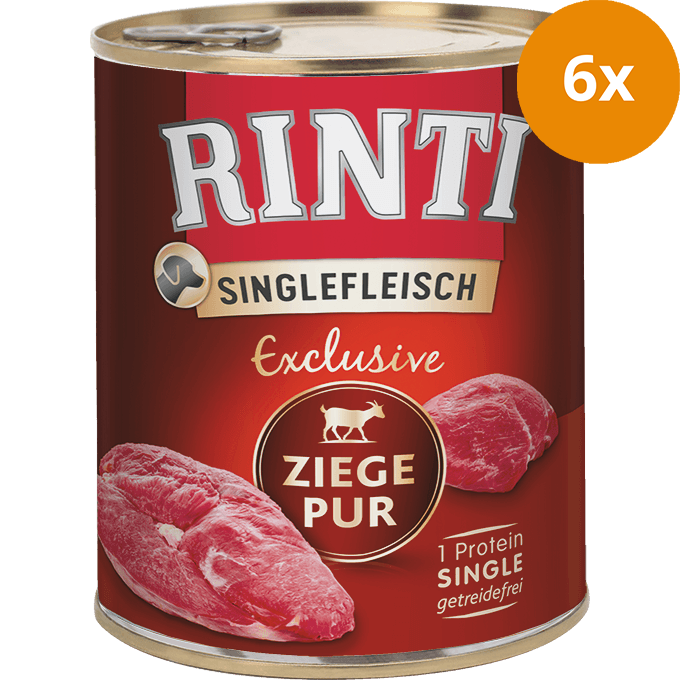 Rinti Singlefleisch Exclusive Ziege Pur 800 g