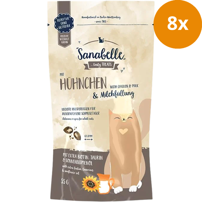 Sanabelle Knusperkissen Huhn & Milch 55 g