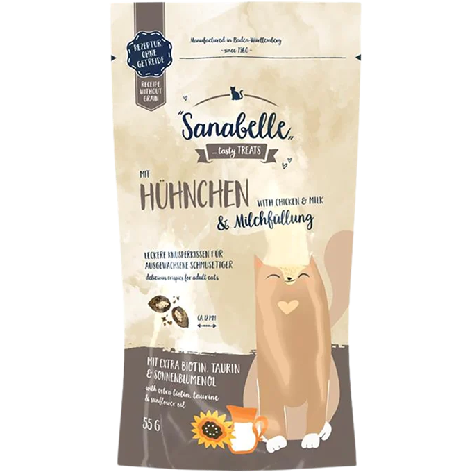 Sanabelle Knusperkissen Huhn & Milch 55 g