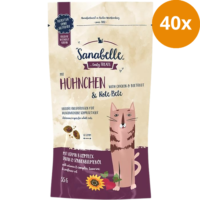 Sanabelle Knusperkissen Huhn & Rote Beete 55 g