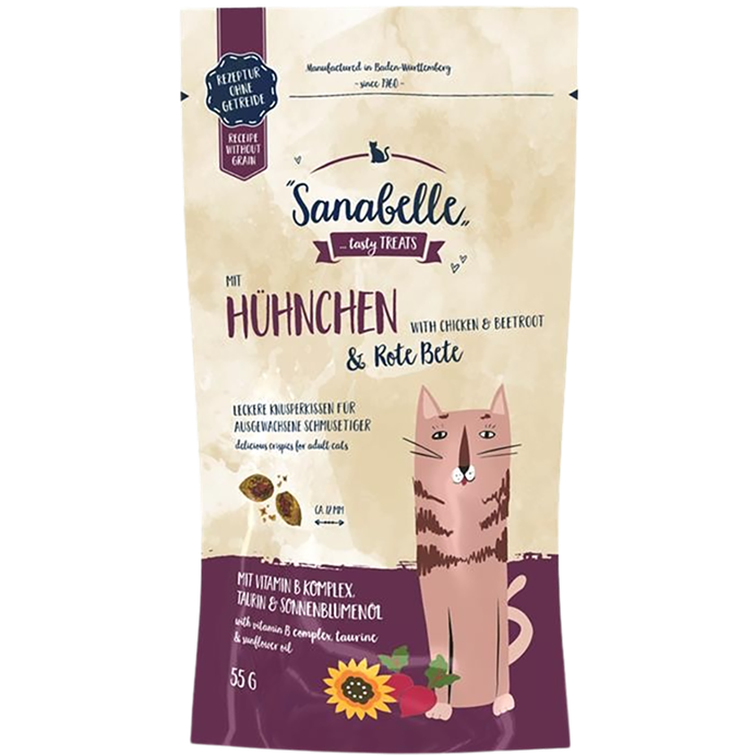 Sanabelle Knusperkissen Huhn & Rote Beete 55 g