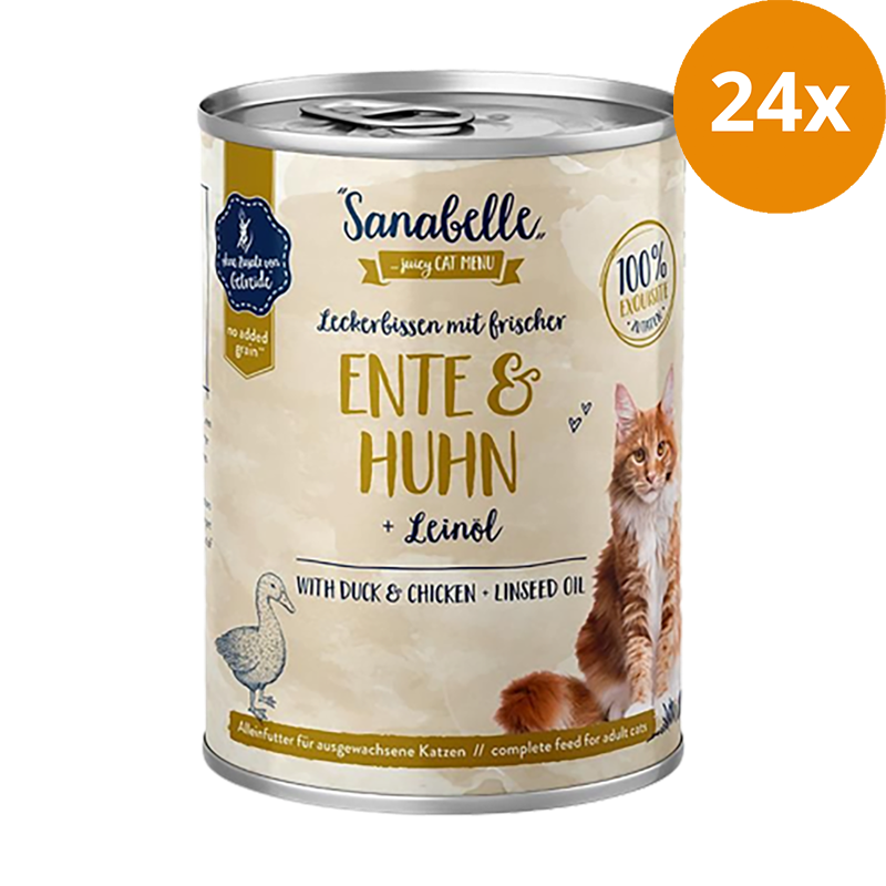 Sanabelle Nassfutter mit Ente & Huhn 400 g