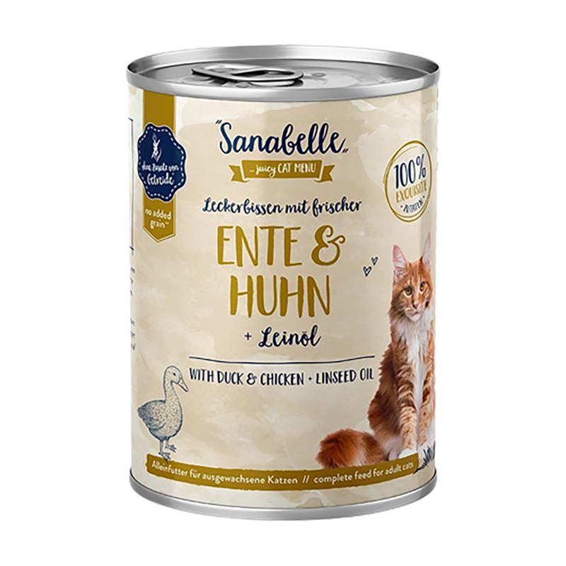 Sanabelle Nassfutter mit Ente & Huhn 400 g