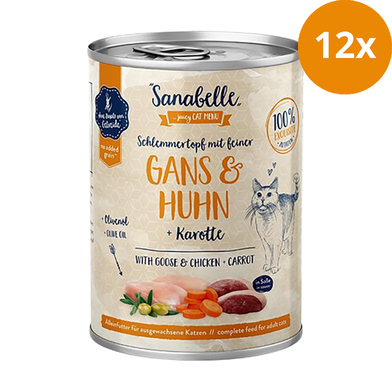 Sanabelle Nassfutter mit Gans & Huhn 380 g