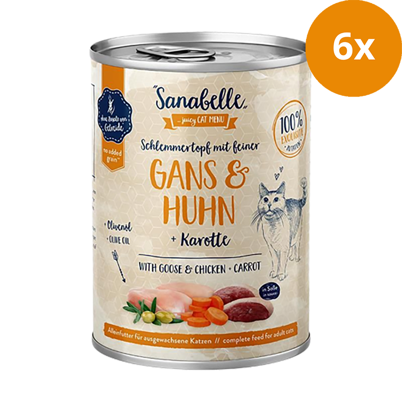 Sanabelle Nassfutter mit Gans & Huhn 380 g