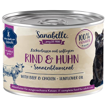 Sanabelle Nassfutter mit Rind & Huhn 195 g