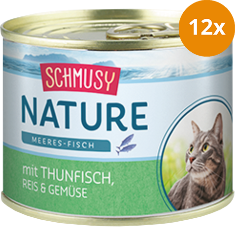 Schmusy Nature Meeres-Fisch Thunfisch, Reis & Gemüse 185 g