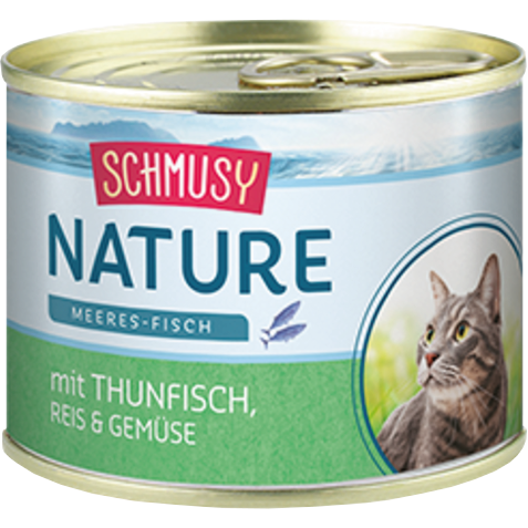 Schmusy Nature Meeres-Fisch Thunfisch, Reis & Gemüse 185 g