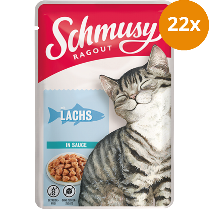 Schmusy Ragout in Sauce mit Lachs 100 g