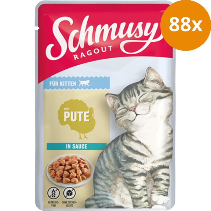 Schmusy Ragout in Sauce mit Pute für Kitten 100 g