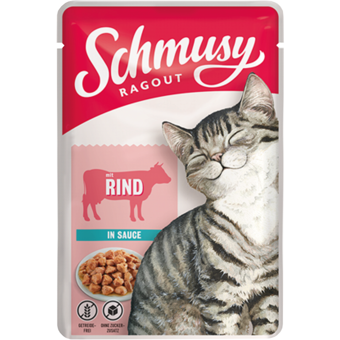 Schmusy Ragout in Sauce mit Rind 100 g