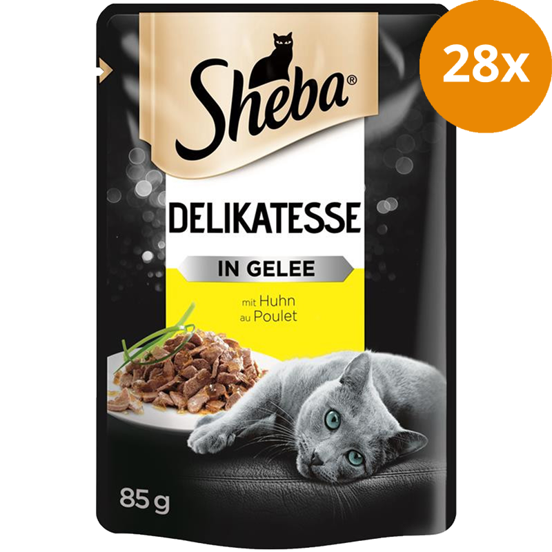 Sheba Delikatesse in Gelee Huhn au Poulet 85 g