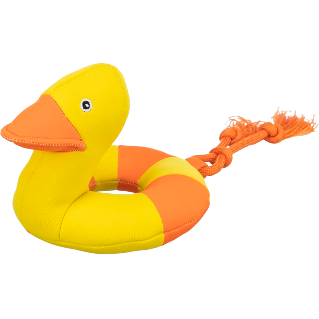 TRIXIE Aqua Toy Ente am Seil, Stoff