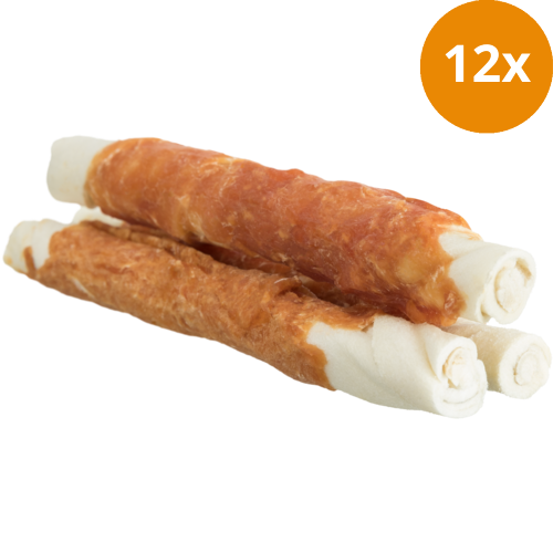 TRIXIE Denta Fun Kaurollen Huhn 250 g (3 Stück)