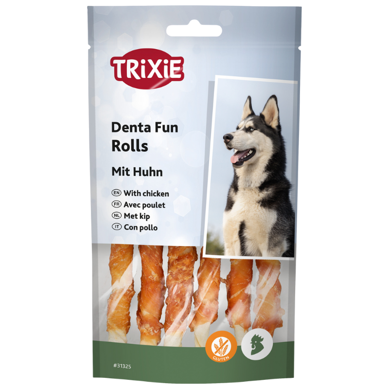 TRIXIE Denta Fun Kaurollen Huhn 70 g