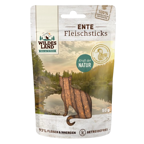 Wildes Land Ente Pur Sticks 50 g