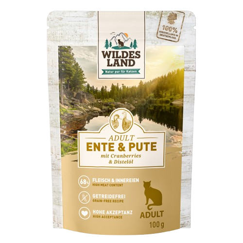 Wildes Land Ente und Pute mit Cranberries 100 g