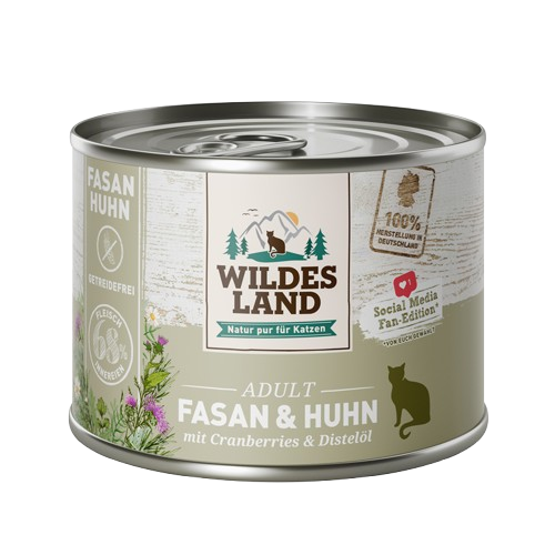 Wildes Land Fasan und Huhn mit Cranberries 200 g