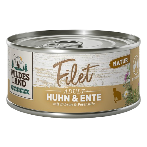 Wildes Land Filet Huhn & Ente mit Erbsen 80 g