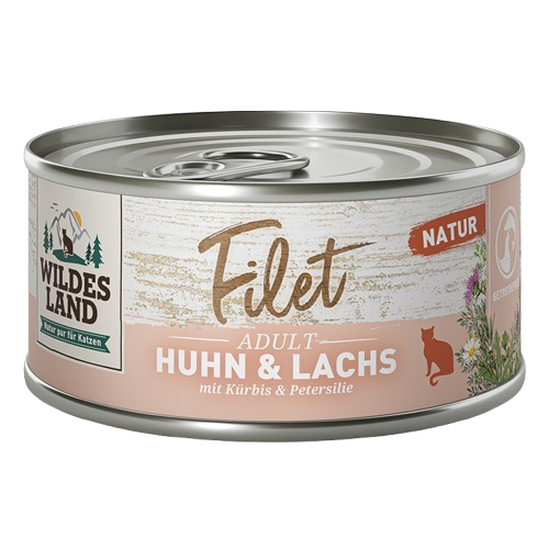 Wildes Land Filet Huhn & Lachs mit Kürbis 80 g