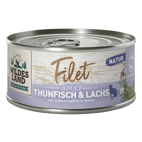 Wildes Land Filet Thunfisch & Lachs 80 g