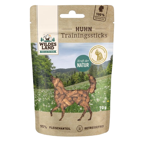 Wildes Land Huhn Trainingssticks 70 g