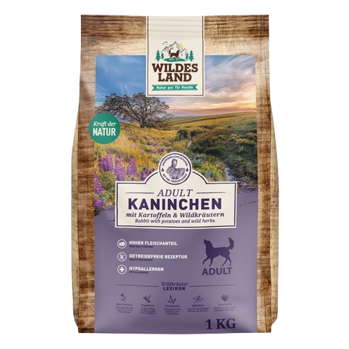 Wildes Land Kaninchen mit Kartoffeln 1 kg