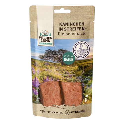 Wildes Land Kaninchenbrust in Streifen 70 g