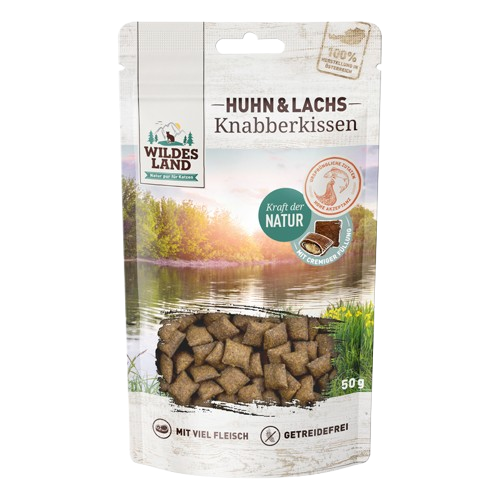 Wildes Land Knabberkissen Huhn und Lachs 50 g