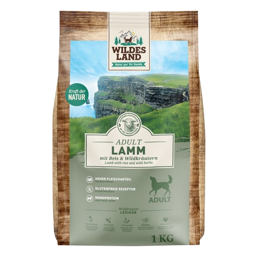 Wildes Land Lamm mit Reis 1 kg