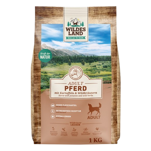 Wildes Land Pferd mit Kartoffeln 1 kg