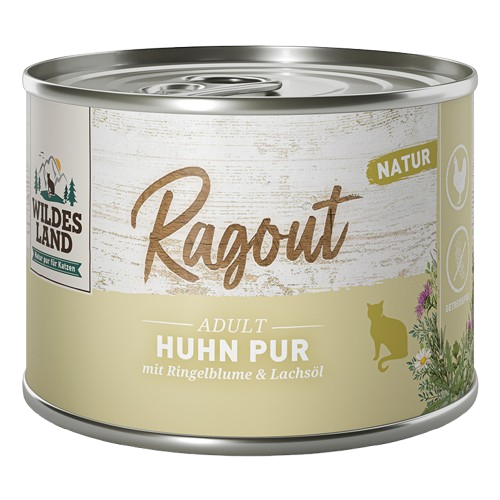 Wildes Land Ragout Huhn Pur mit Ringelblume 180 g