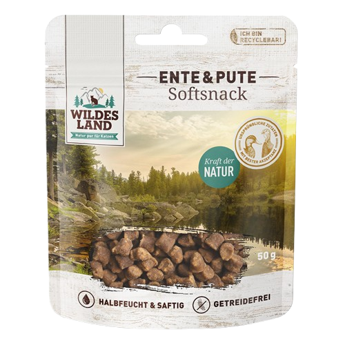 Wildes Land Softsnack Ente & Pute 50 g