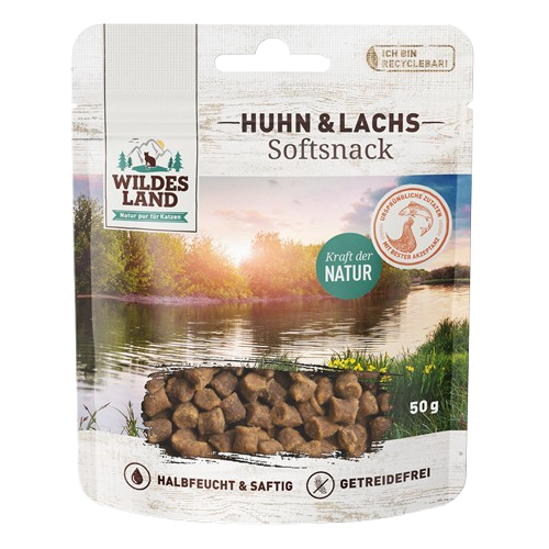 Wildes Land Softsnack Huhn & Lachs 50 g