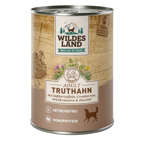 Wildes Land Truthahn mit Süßkartoffeln 400 g