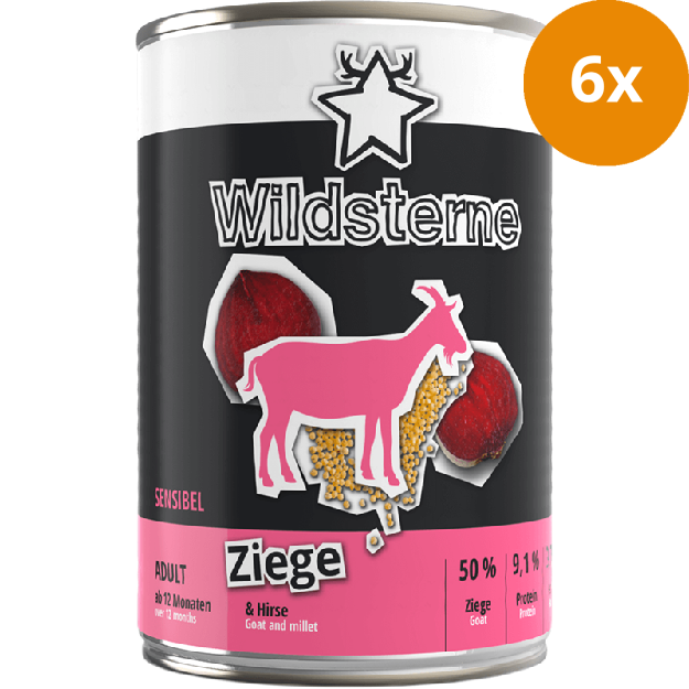 Wildsterne Adult Ziege mit Hirse 400 g