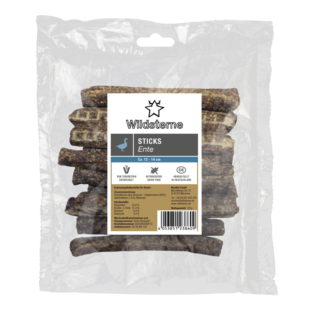 Wildsterne Sticks Ente 125 g